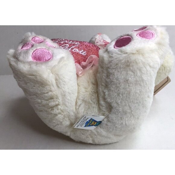 CalPlush Teddy Bear I love You Holding Heart Gift Special Baby Plush New - Picture 6 of 6